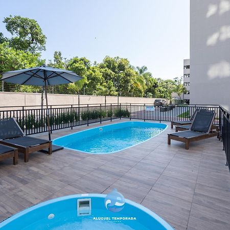 شقة Apartamento 150M Da Praia Com Sacada, Wi-Fi Ar Condicionado, Piscina, Portaria 24H, Playground E Vaga De Garagem Piçarras المظهر الخارجي الصورة