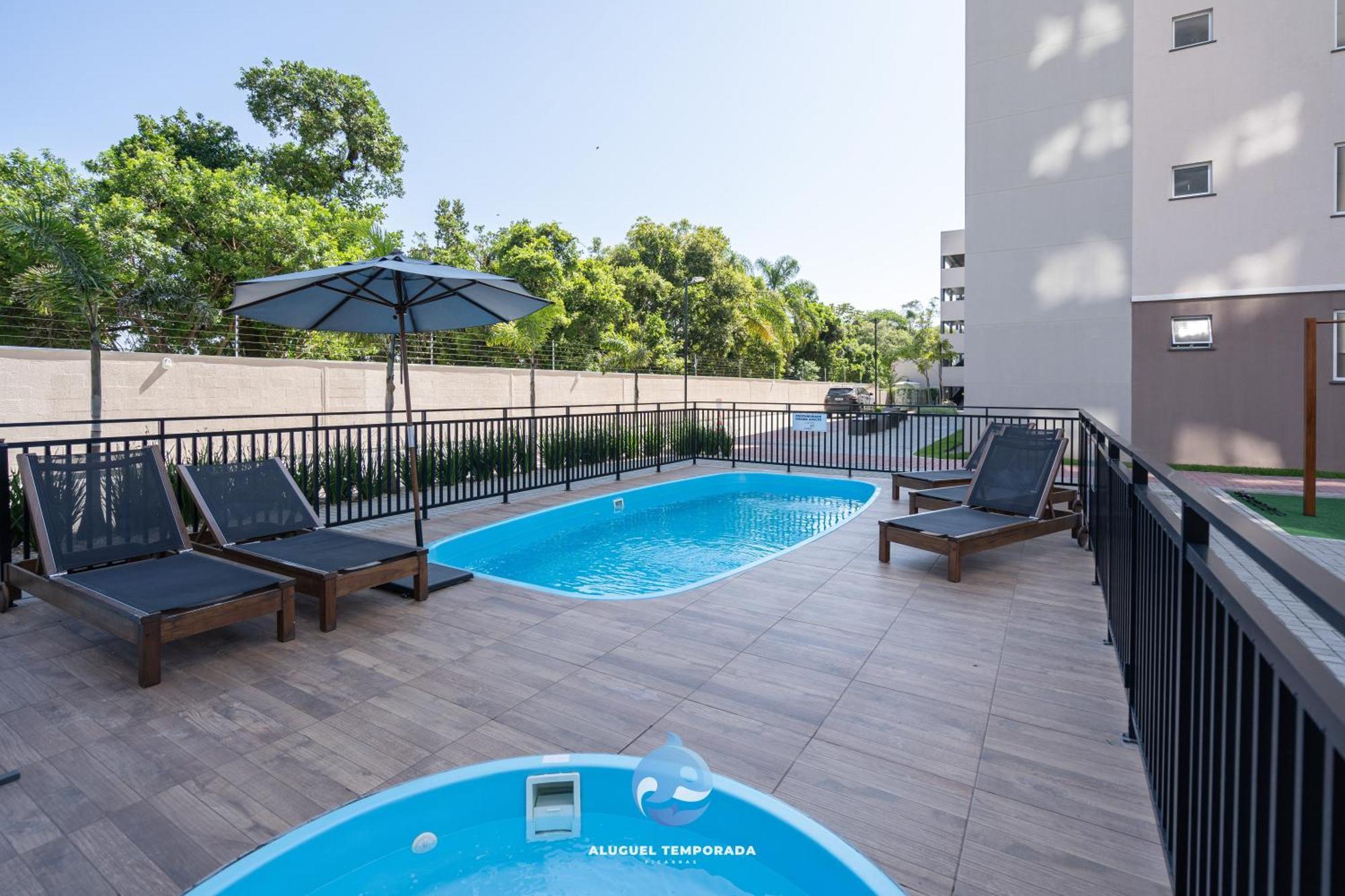 شقة Apartamento 150M Da Praia Com Sacada, Wi-Fi Ar Condicionado, Piscina, Portaria 24H, Playground E Vaga De Garagem Piçarras المظهر الخارجي الصورة