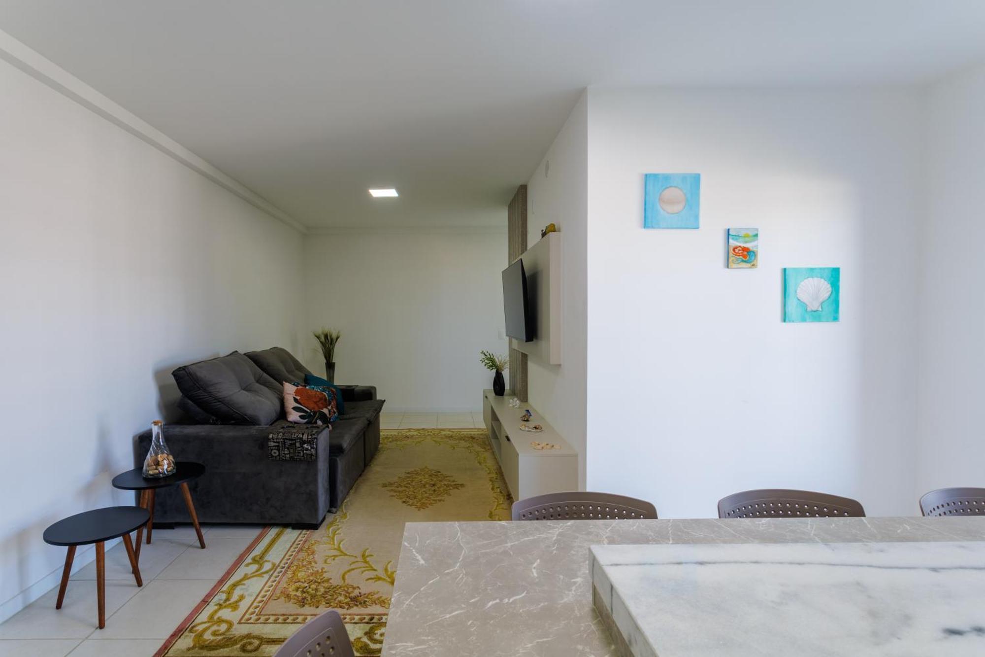 شقة Apartamento 150M Da Praia Com Sacada, Wi-Fi Ar Condicionado, Piscina, Portaria 24H, Playground E Vaga De Garagem Piçarras الغرفة الصورة